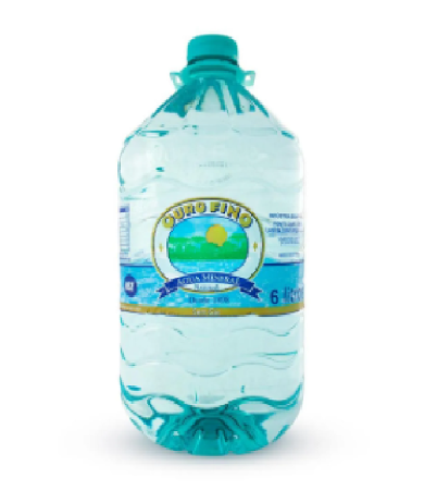 Água Mineral Sem Gás Ouro Fino Galão 6 Litros